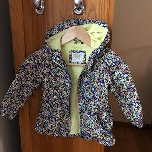 Zara 3/4 floral raincoat